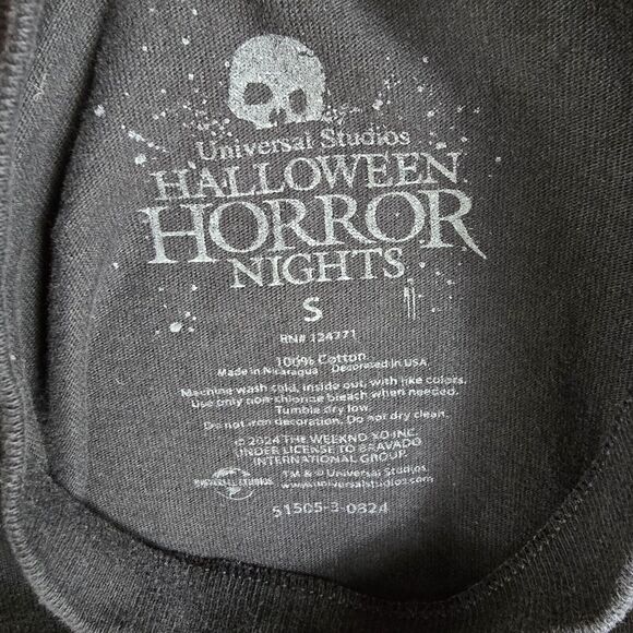 Universal Studios Halloween Horror Nights The Weeknd Nightmare Trilogy Sz Small - Picture 5 of 8